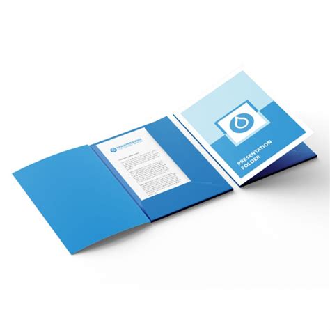 Presentation Folders With Plastic Pocket Mochua Print And Design