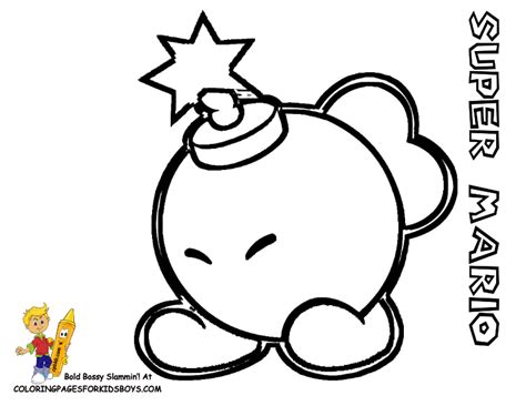 Mario Bad Guy Coloring Pages - Coloring Home