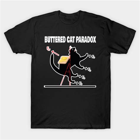 Buttered Cat Paradox Math Physics Cat Mathematics T Shirt Teepublic