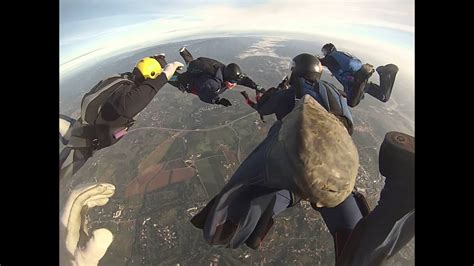 nasty parachute opening at skydive algarve youtube