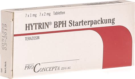 Active ingredient is the part of the drug or medicine which is doses are various strengths of the medicine like 10mg, 20mg, 30mg and so on. Hytrin Bph Starterpackung Tabletten 7x1mg-7x2mg in der ...