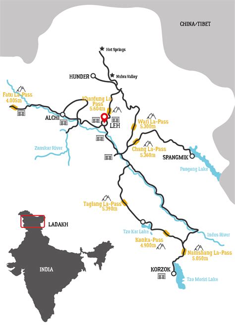 Zeigefinger Geschmeidig Aufgabe Ladakh Bike Trip Route Dreh Dich Um