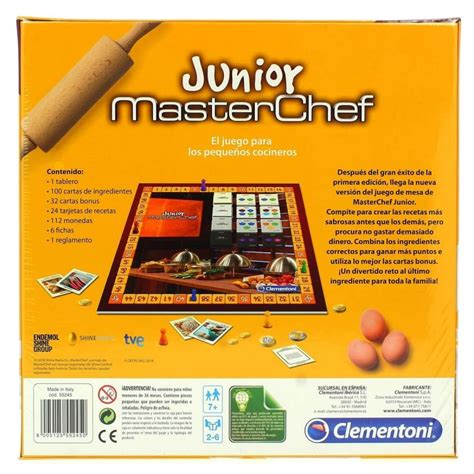 Juegos de mesa y manualidades. Juego Masterchef Junior 2018 - Superjuguete Montoro