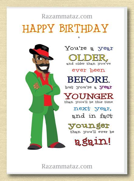 African American Male Birthday Card F Happy Birthday Man Birthday Quotes Funny Birthday