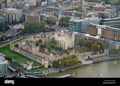 Aerial View Of Tower Of London Stock Photo Alamy