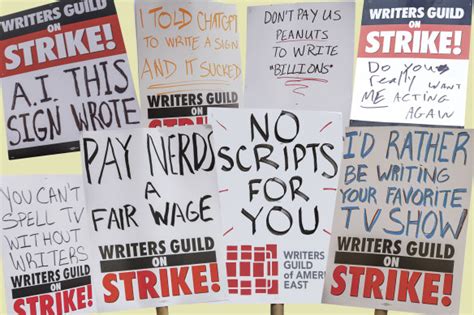 Wga Writers Strike Best Signs From The Picket Line