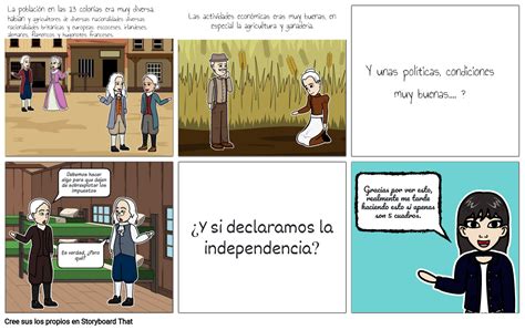 independencia de las 13 colonias storyboard by a476db47