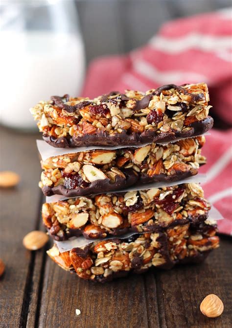 The granola will further crisp up as it cools. Dark Chocolate Cherry Almond Granola Bars | Emilie Eats