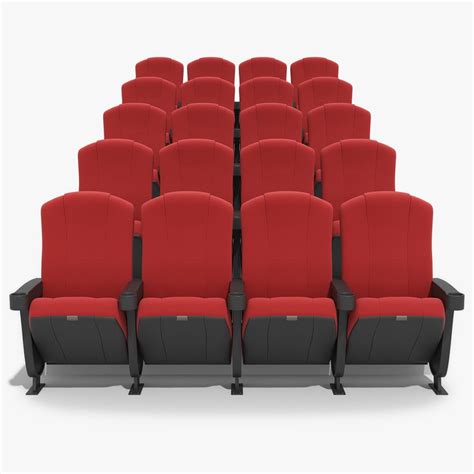 Movie theater loungers | chaise loungers. 3d chairs movie theater model