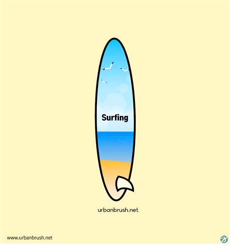 Ai Free Sea Surf Board Vector Urbanbrush