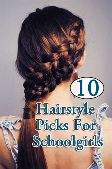 20 Adorable Hairstyles For School Girls Hair Styles Top 10 Hair