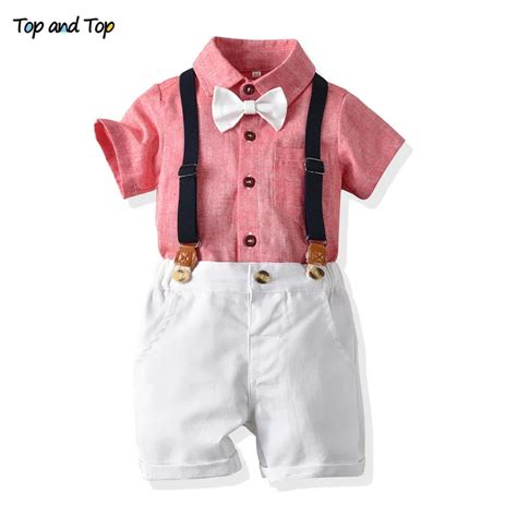 Top And Top Baby Boys Clothes Summer Toddler Boy Clothing Sets Short