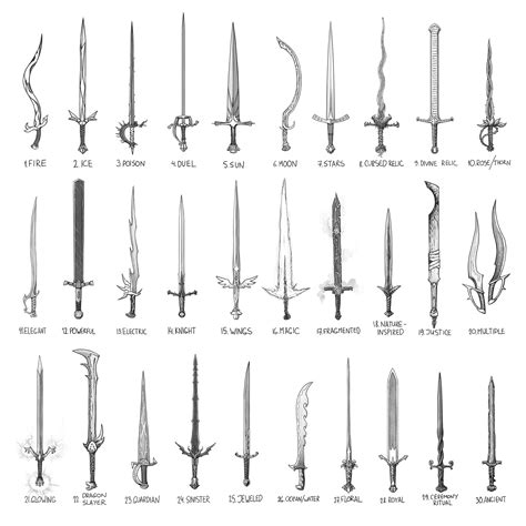 Artstation My 30 Swords Of Swordtember