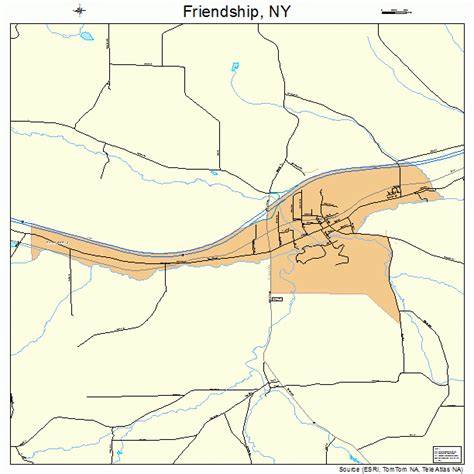 Friendship New York Street Map 3627694