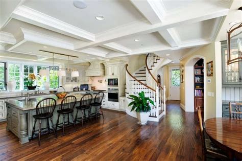 Call us at (973)773.7475 beautifull kitchen ceiling with carved details. 50 Kitchens with Coffered Ceilings (Photos)