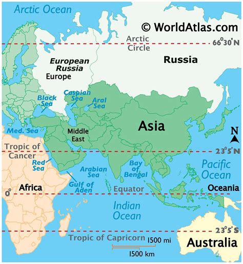 Physical Map Of Russia And Surrounding Countries