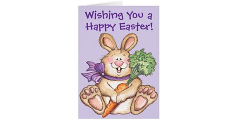 Happy Easter Bunny Greeting Card Zazzle