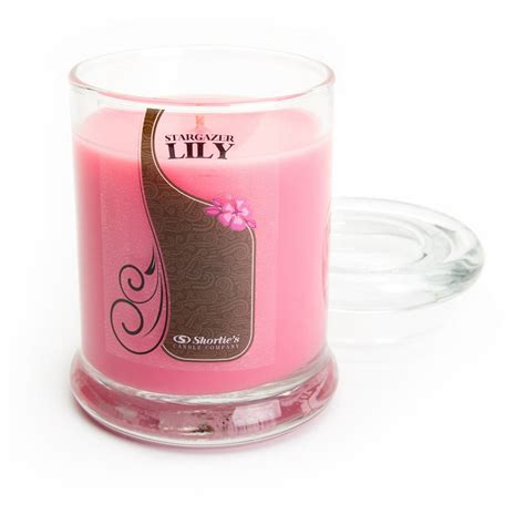 Stargazer Lily Candle Small Pink 65 Oz Highly Scented Jar Candle