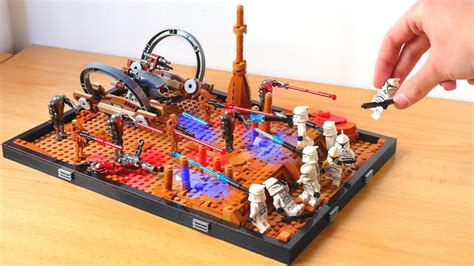 Lego Star Wars Battle Of Geonosis Diorama Moc Youtube