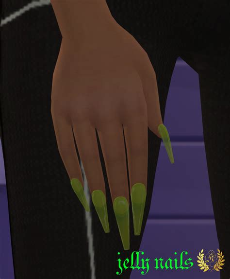 Xxblacksims Kikovanitysimmer Jelly Nails 🌩️ Nails Are Sims 4