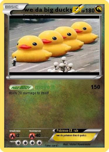 Pokémon We Da Big Ducks 2 2 Move It My Pokemon Card