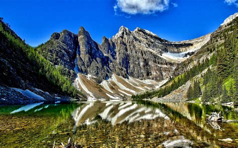 Wallpaper Landscape Mountains Lake Nature Reflection Canada