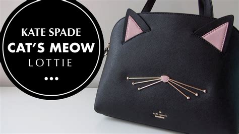 Kate Spade Cats Meow Lottie Bag Unboxing And Bag Tour Youtube