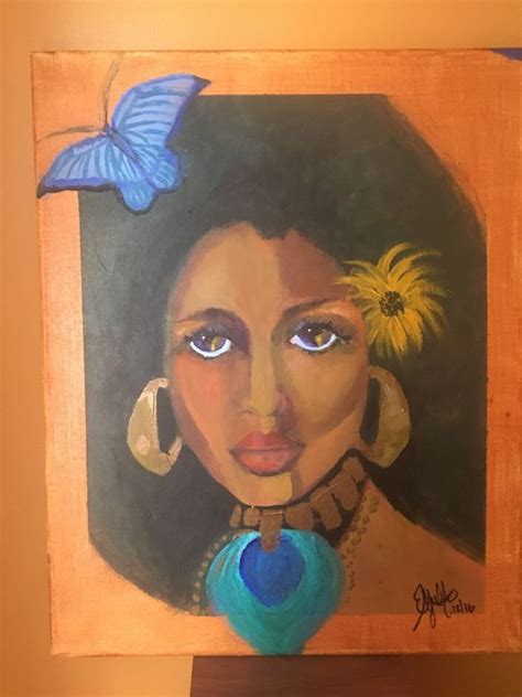 Golden Bronzed Sistah Soul Art Completes The Circle Art African