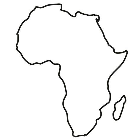 Blank Map Of Africa Printable Outline Pdf