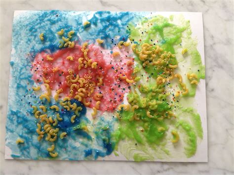 Sponge Painting With Textures Preschool Art Activities Art