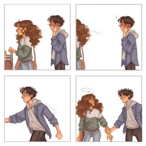 Harry And Hermione Comic By Arishatistic In 2021 Harry Potter Comics