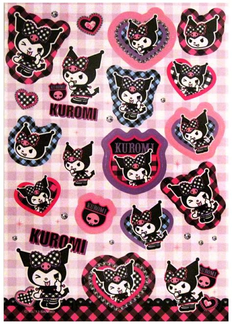 My Melody Wallpapers Stickers Sticker Kuromi Sanrio Sheet Kawaii Cute