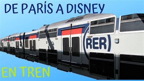 Como Ir De París A Disneyland En Tren Rer A 🚊 Youtube
