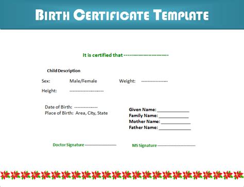 Format Fake Birth Certificate Maker Bd