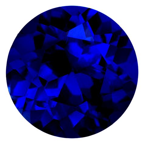 Real Russian Synthetic Lab Blue Sapphire Aaaa Round Loose Gem 2mm