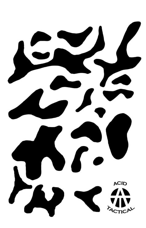 Large Camo Pattern Stencil