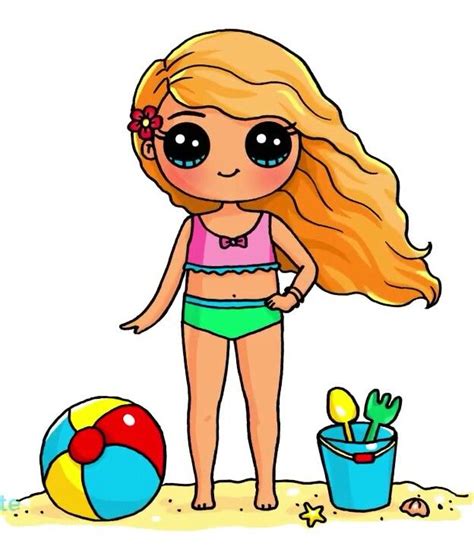 Verzamelen poppetjes en figuurtjes 51 resultaten voor 'kawaii'. Cute Girl At The Beach | Kawaii tekeningen, Schattige ...