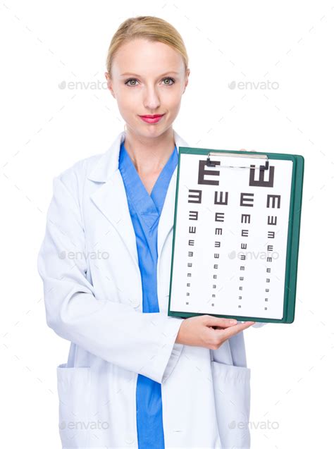 Optometrist Show With Eye Chart Stock Photo By Leungchopan Photodune