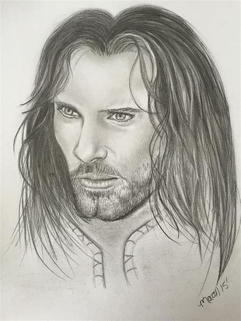 Aragornstrider Lord Of The Rings Drawing By Manon Zemanek