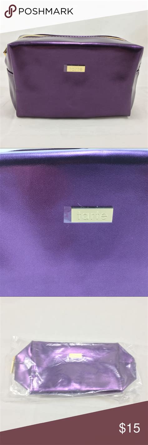 New Tarte Purple Make Up Bag Makeup Bag Bags Purple