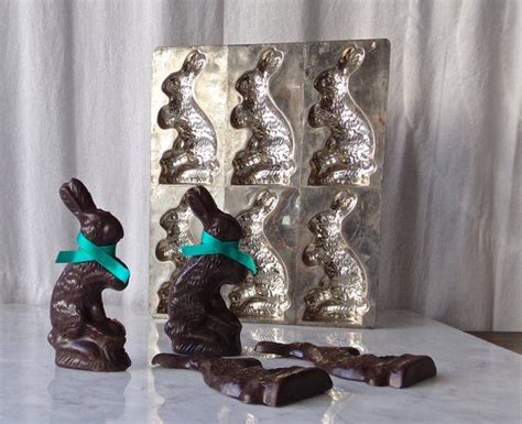 Candy Mold Easter Bunny Chocolate Vintage 1940s Etsy Chocolate