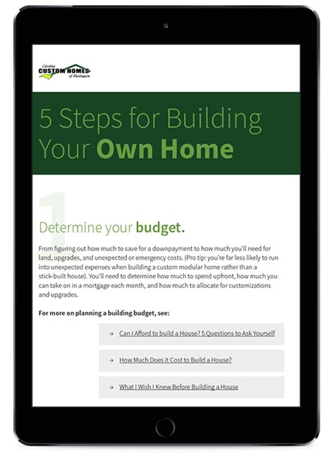 5 Steps For Building Your Own Home