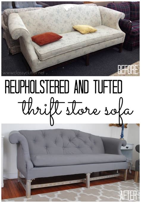 Here's a better question, can your leather sofa be reupholstered? 6 Projects Showing How To Reupholster An Old Sofa