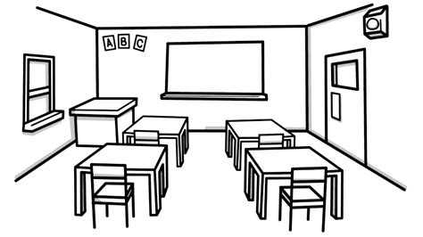 School Classroom Drawing At Explore Collection Of