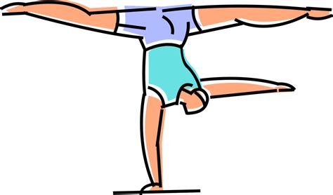 Clip Art Gymnastics Vector Graphics Illustration Balance Beam