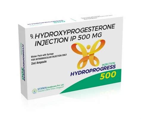 hydroxyprogesterone caproate ip 500mg packaging type box packaging size 10x2 ml at rs 200