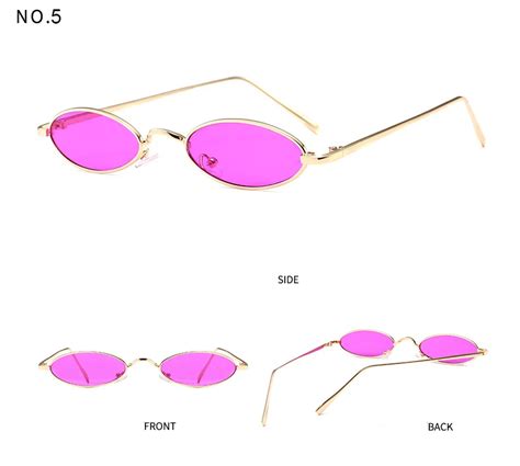 Sorvino 2018 Small Oval Sunglasses Men Women Brand Designer Purple Red