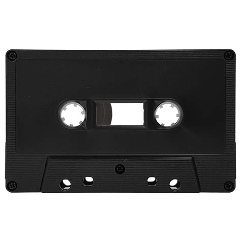 Old Style Black Blank Audio Cassette Tapes Retro Style Media