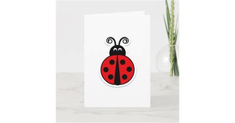 Ladybug Valentine Holiday Card