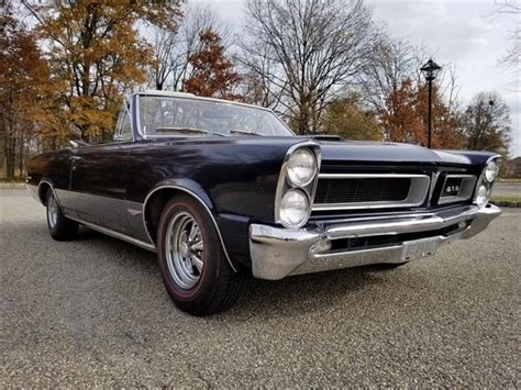 1965 Pontiac Gto Convertible 90364 Miles Nightwatch Blue 389ci For Sale